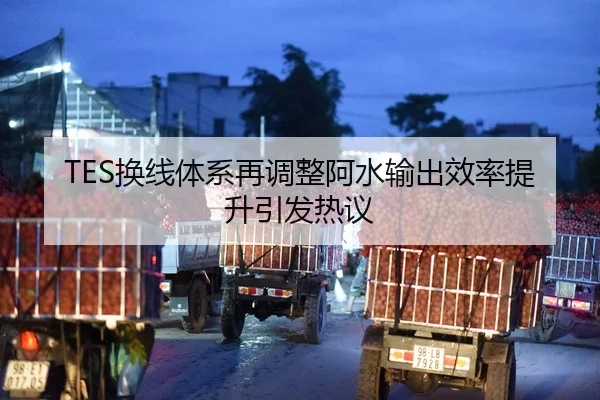 TES换线体系再调整阿水输出效率提升引发热议